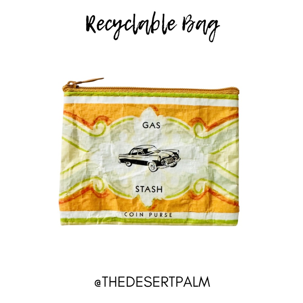 Gas Stash Reusable Coin Purse 🚗 | Vintage Car Zipper Pouch Travel Organizer